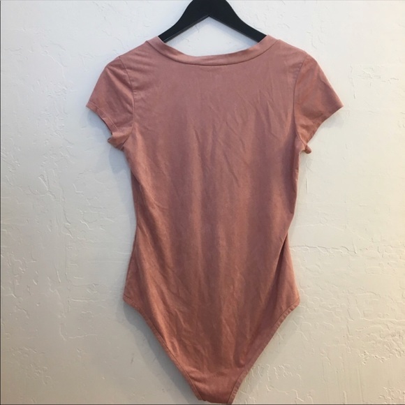 Blush V Neck Body Suit - Picture 3 of 4